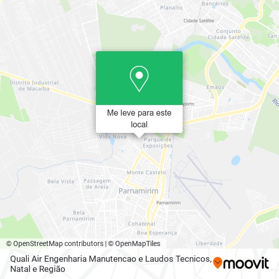 Quali Air Engenharia Manutencao e Laudos Tecnicos mapa