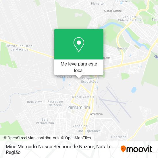 Mine Mercado Nossa Senhora de Nazare mapa