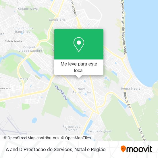 A and D Prestacao de Servicos mapa