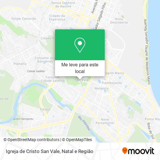 Igreja de Cristo San Vale mapa