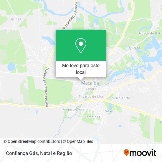 Confiança Gás mapa