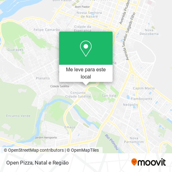 Open Pizza mapa