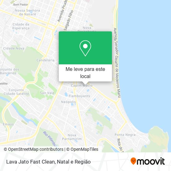 Lava Jato Fast Clean mapa