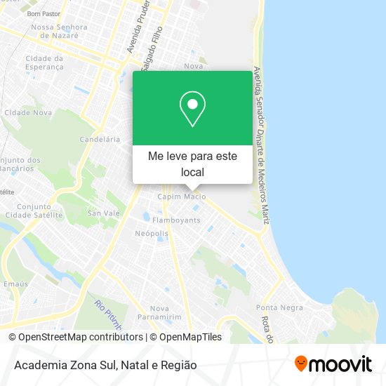 Academia Zona Sul mapa