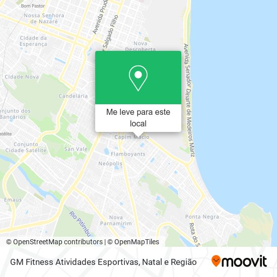 GM Fitness Atividades Esportivas mapa