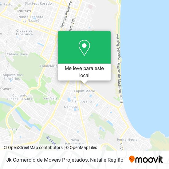 Jk Comercio de Moveis Projetados mapa