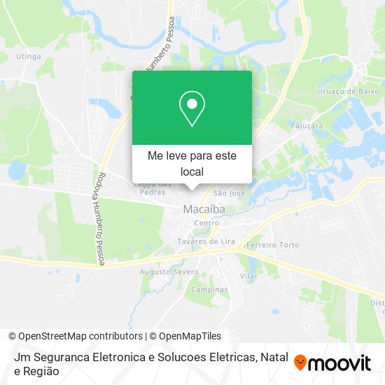 Jm Seguranca Eletronica e Solucoes Eletricas mapa