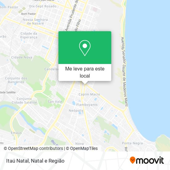 Itaú Natal mapa