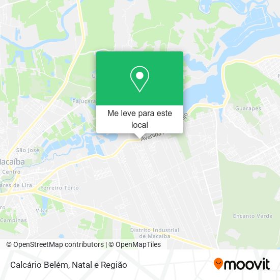 Calcário Belém mapa
