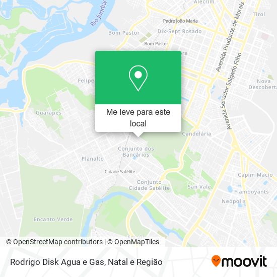 Rodrigo Disk Agua e Gas mapa