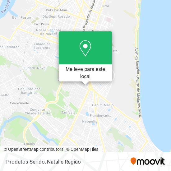 Produtos Serido mapa