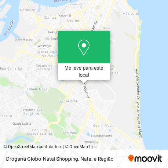 Drogaria Globo-Natal Shopping mapa