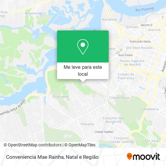 Conveniencia Mae Rainha mapa