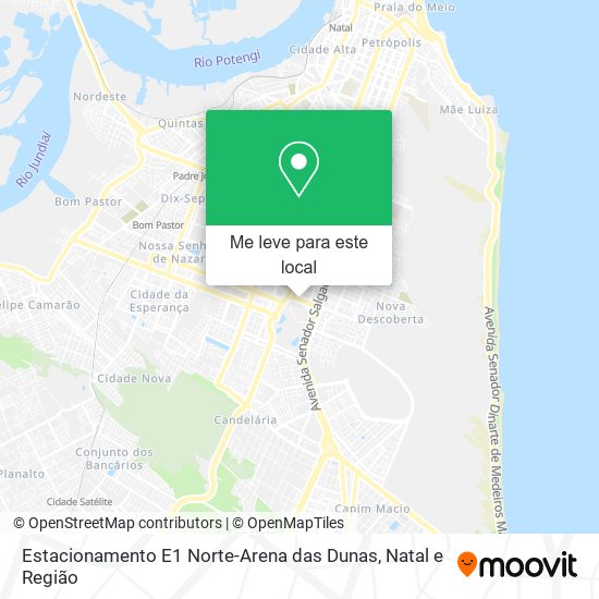 Estacionamento E1 Norte-Arena das Dunas mapa