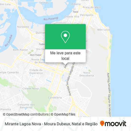 Mirante Lagoa Nova - Moura Dubeux mapa