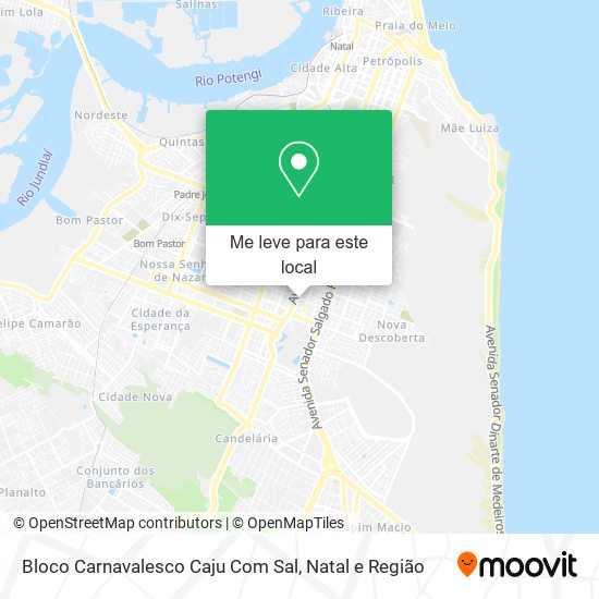 Bloco Carnavalesco Caju Com Sal mapa