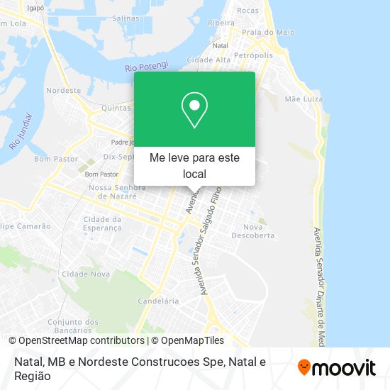 Natal, MB e Nordeste Construcoes Spe mapa