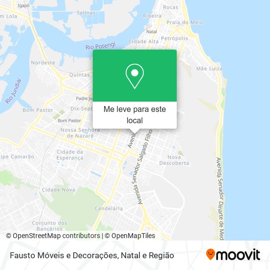 Fausto Móveis e Decorações mapa