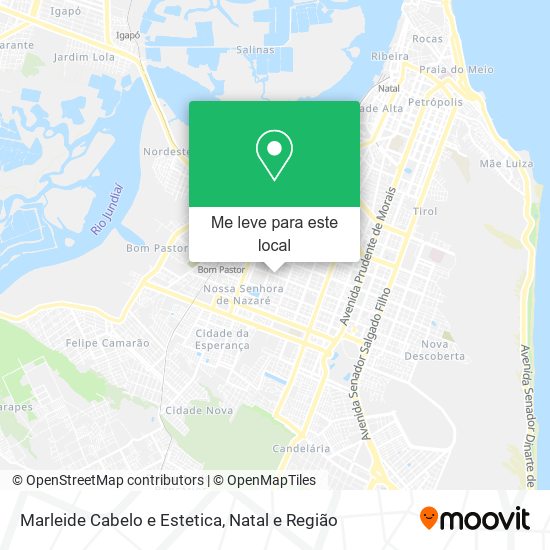 Marleide Cabelo e Estetica mapa