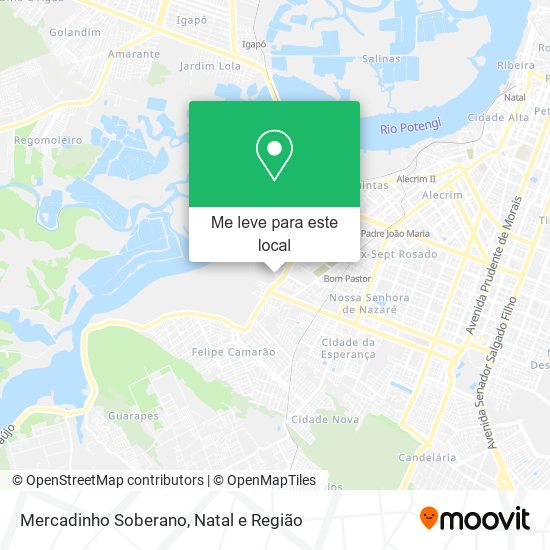 Mercadinho Soberano mapa