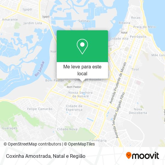 Coxinha Amostrada mapa