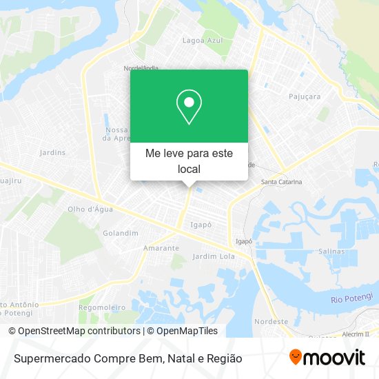 Supermercado Compre Bem mapa