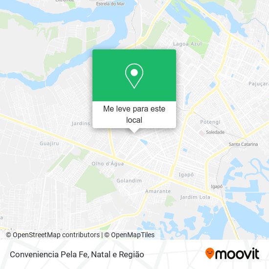 Conveniencia Pela Fe mapa