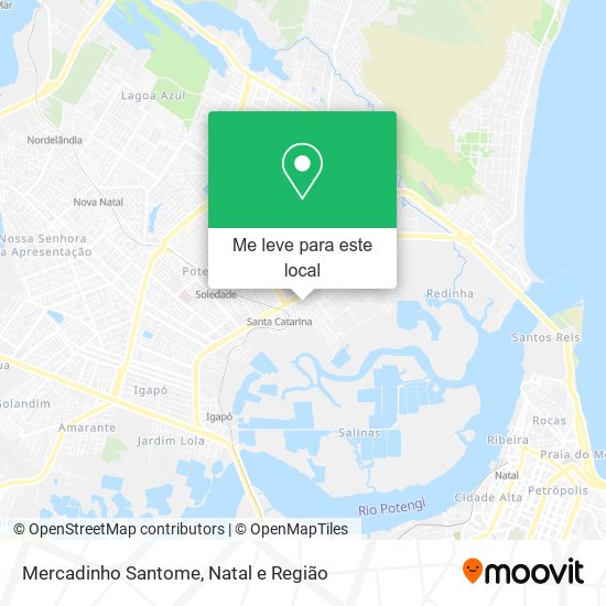 Mercadinho Santome mapa