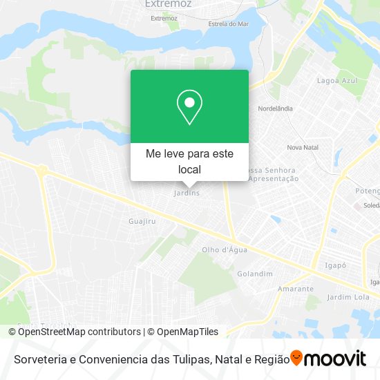 Sorveteria e Conveniencia das Tulipas mapa