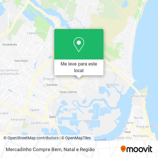 Mercadinho Compre Bem mapa