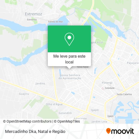 Mercadinho Dka mapa