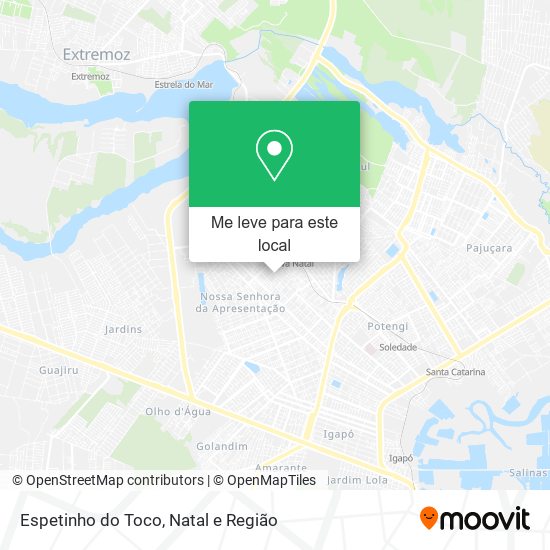 Espetinho do Toco mapa