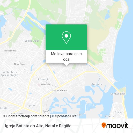 Igreja Batista do Alto mapa