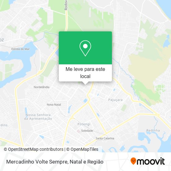 Mercadinho Volte Sempre mapa