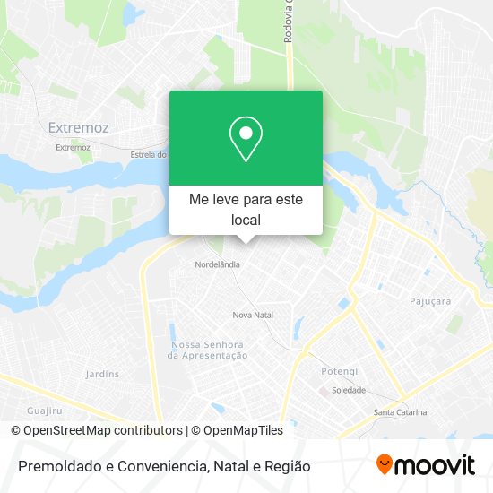 Premoldado e Conveniencia mapa