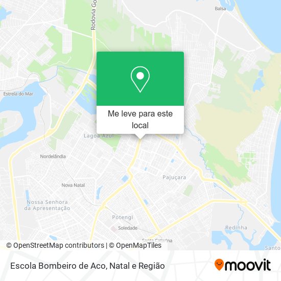Escola Bombeiro de Aco mapa