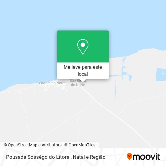 Pousada Sossêgo do Litoral mapa