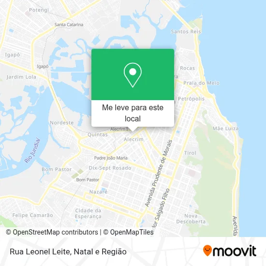 Rua Leonel Leite mapa