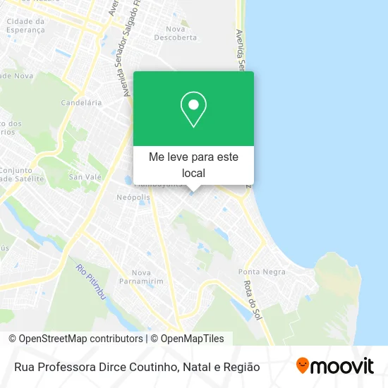 Rua Professora Dirce Coutinho mapa