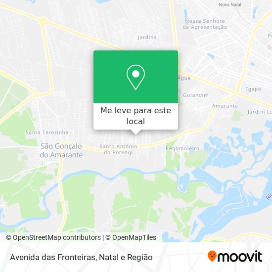 Avenida das Fronteiras mapa