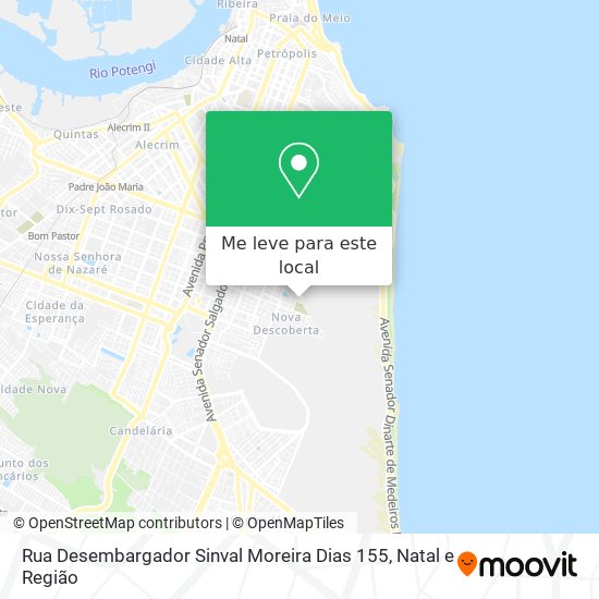 Rua Desembargador Sinval Moreira Dias 155 mapa