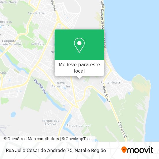 Rua Julio Cesar de Andrade 75 mapa