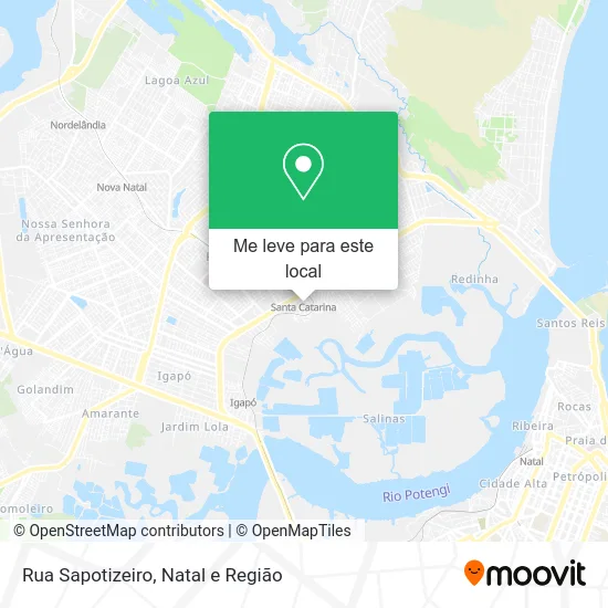 Rua Sapotizeiro mapa