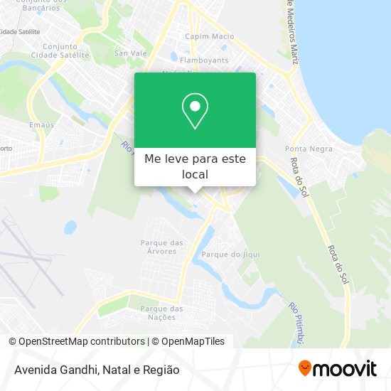 Avenida Gandhi mapa