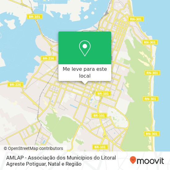 AMLAP - Associação dos Municípios do Litoral Agreste Potiguar mapa