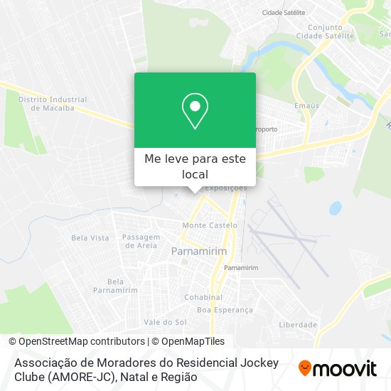 Associação de Moradores do Residencial Jockey Clube (AMORE-JC) mapa