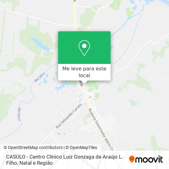 CASULO - Centro Clínico Luiz Gonzaga de Araújo L. Filho mapa