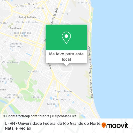 UFRN - Universidade Federal do Rio Grande do Norte mapa