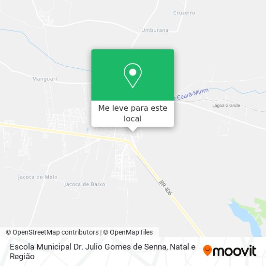 Escola Municipal Dr. Julio Gomes de Senna mapa