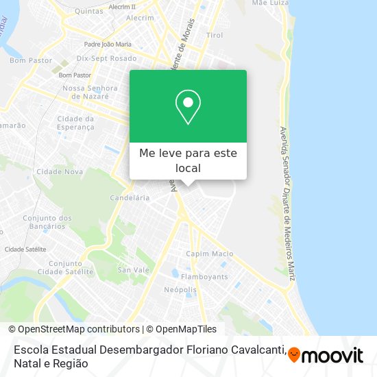 Escola Estadual Desembargador Floriano Cavalcanti mapa